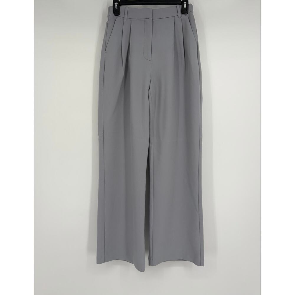 A&F Curve Love Sloane Tailored Pant wide leg trouser - Picture 3 of 10